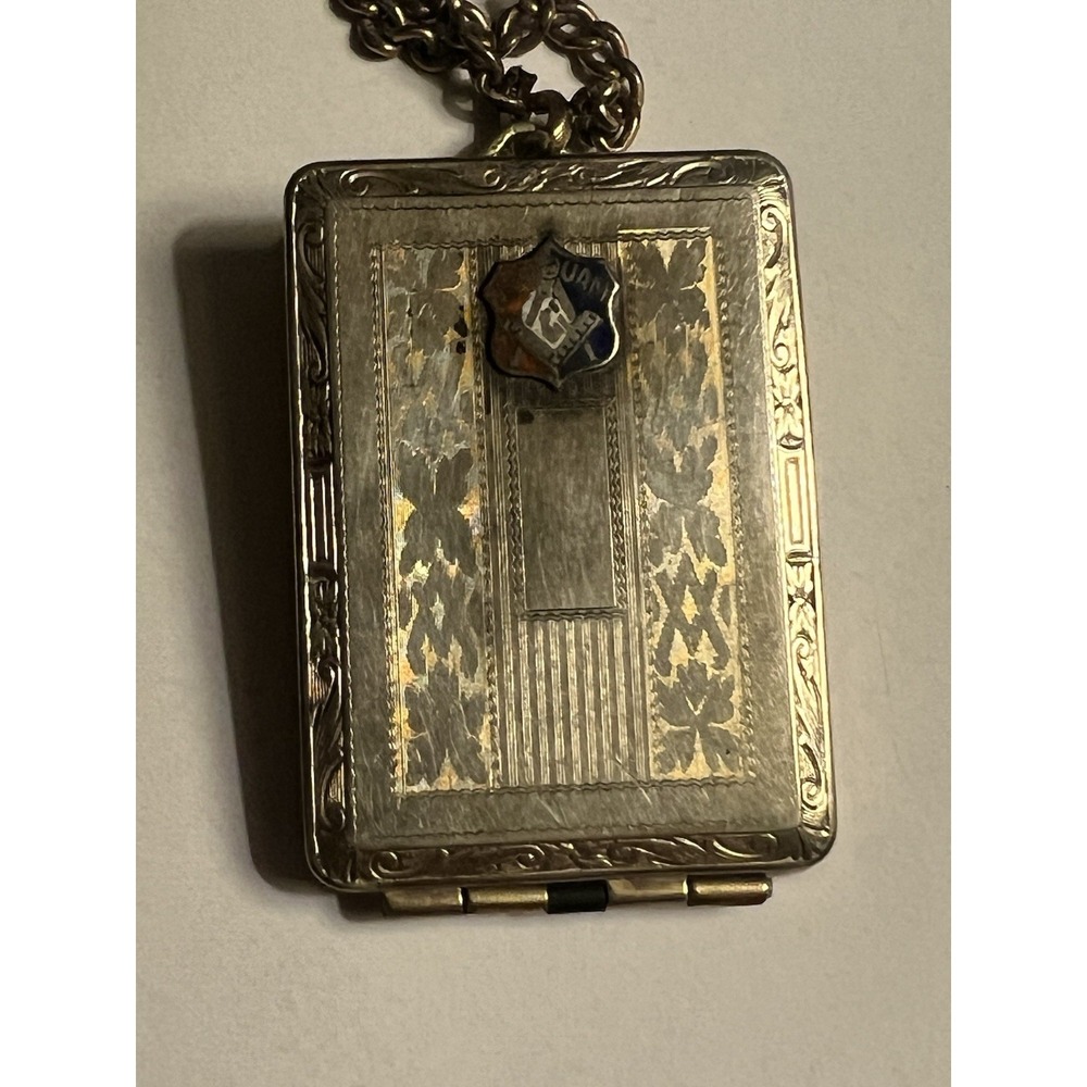 Antique Jr Order‎ United American Mechanics 10k Gold Filled Member Card Locket